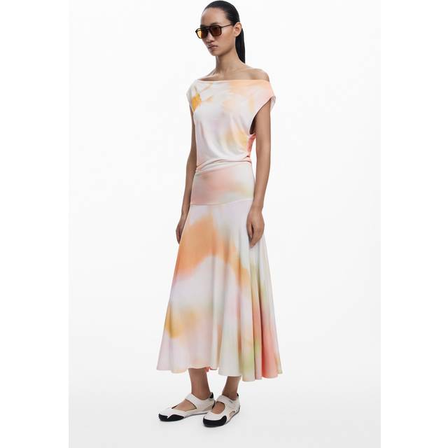 Asymmetric long dress