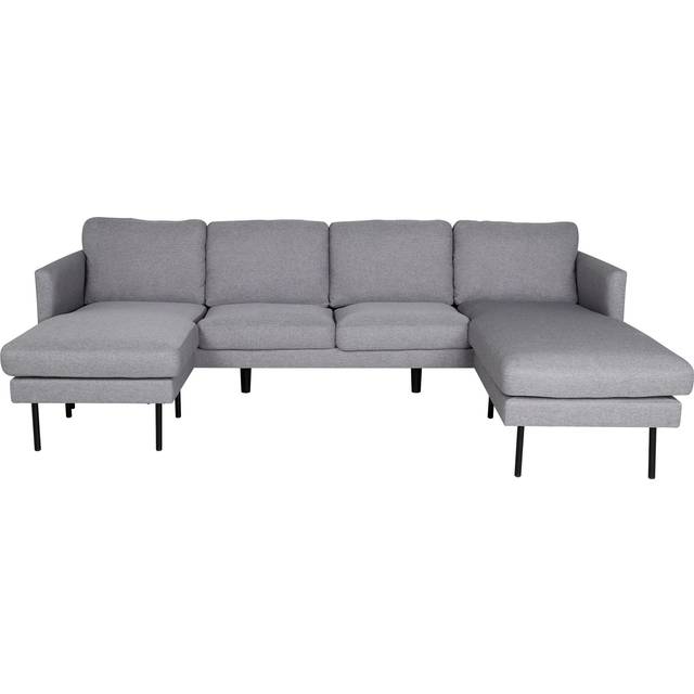 Venture Design Zoom Grey/Black Sofa 260cm 4 personers