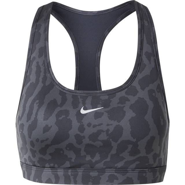 Nike Swosh NVLT Dri-FIT Mid Support AOP Bra