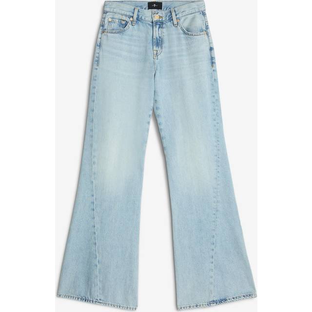 7 For All Mankind - Spencer Flare Tempe With Twisted Seam - Flared Jeans - light blue