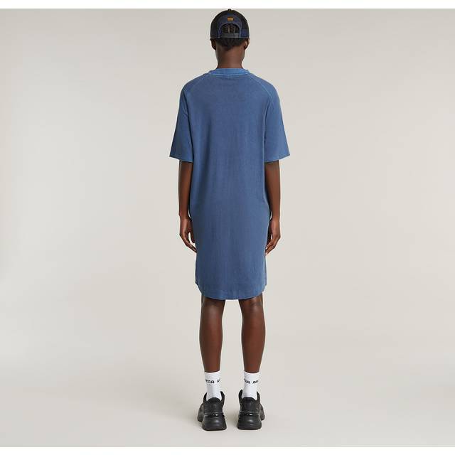 G-Star for woman. D26095-C756-H362 T-shirt dress Saddle Sleeve blue (XS), Casual, Short sleeve, Organic Cotton, Sustainable