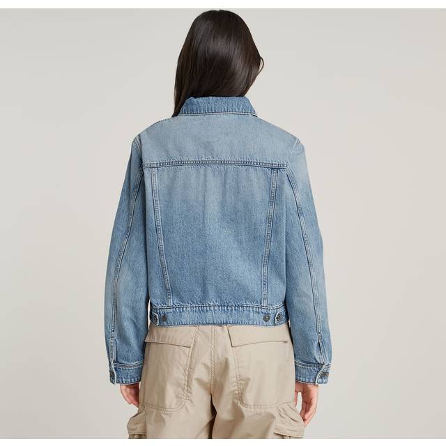 G-Star för kvinnor. D24337-D932-H110 True Denim Jacka blå (M), Casual, Bomull - Blå (M)