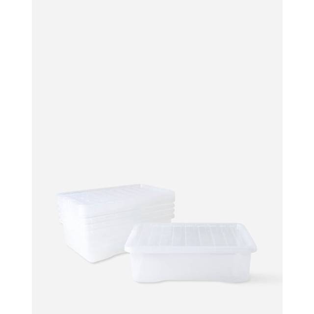 Plastic Storage Box 32 Litres - Clear Crystal by Wham