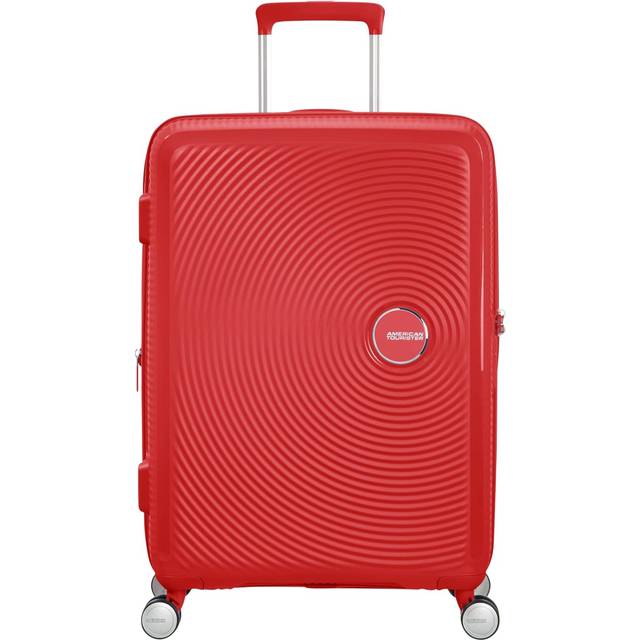 American Tourister Soundbox - Spinner M Erweiterbar Koffer, 67 cm, 71.5/81 L, Rot (Coral Red)