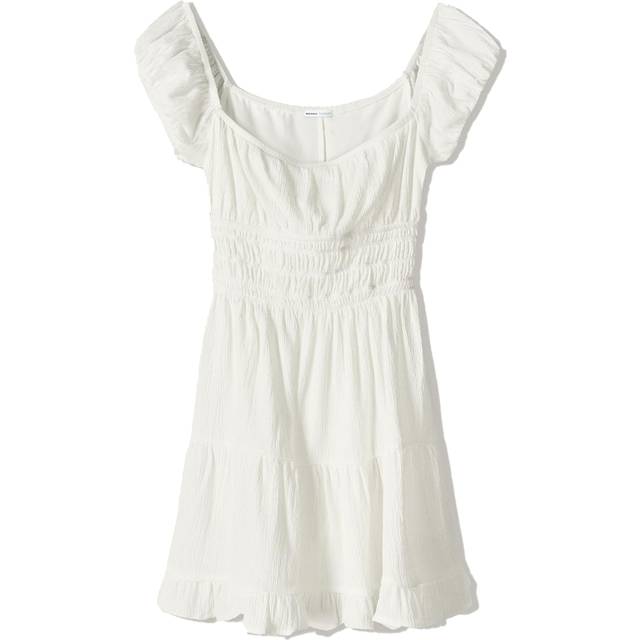 Bershka Sommerkjole - Offwhite