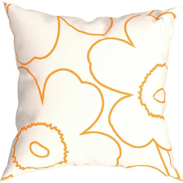 Marimekko - Piirto Unikko Kuddfodral 60x60 Cm / Peach - Off-White
