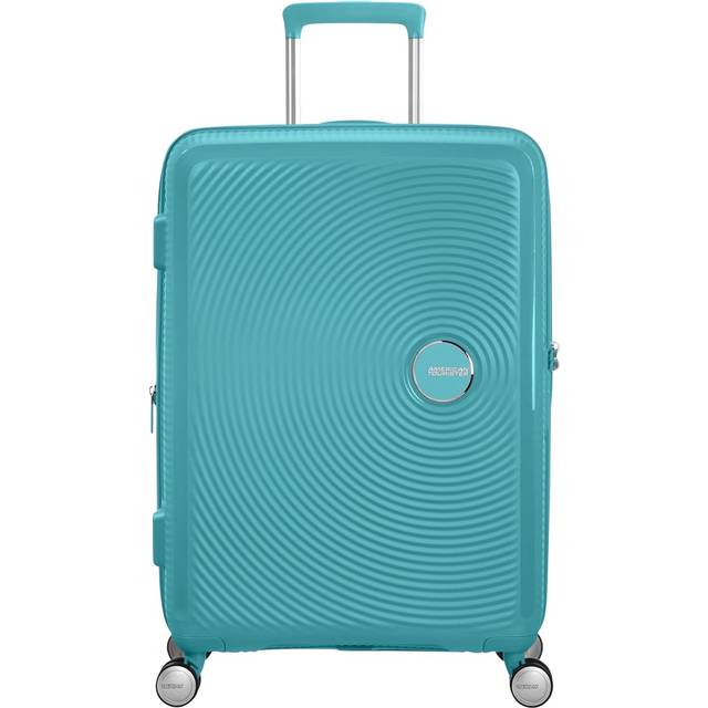 American Tourister Soundbox - Spinner M Erweiterbar Koffer, 67 cm, 71.5/81 L, Türkis (Turquoise Tonic)