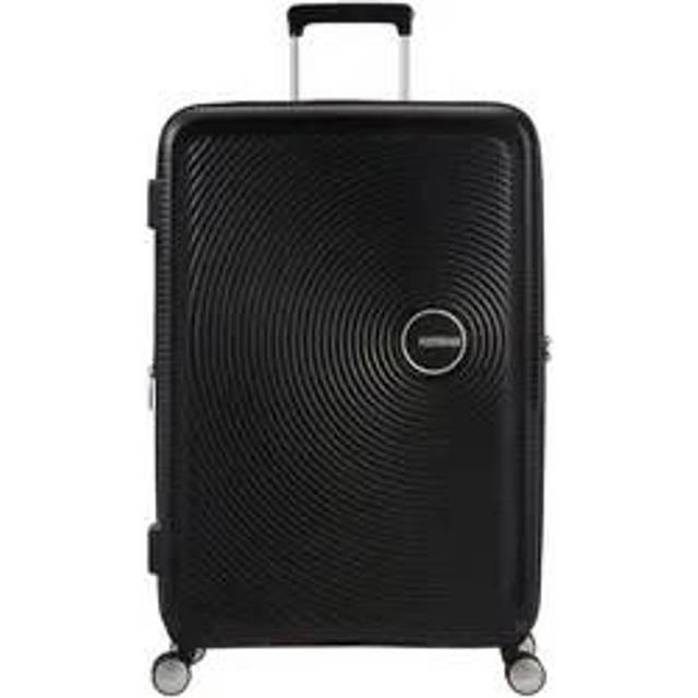 American Tourister Soundbox Spinner 67 Exp Medium Hardshell Suitcase - Bass Black
