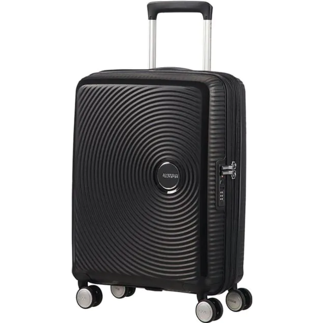 American Tourister Soundbox Spinner Expandable 55cm - Black