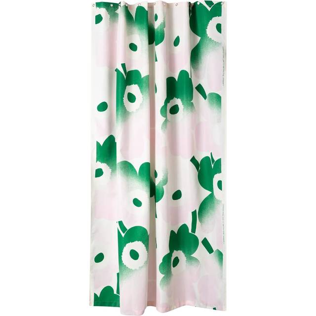 Marimekko Unikko Häivähdys duschdraperi 180x200 cm Grön