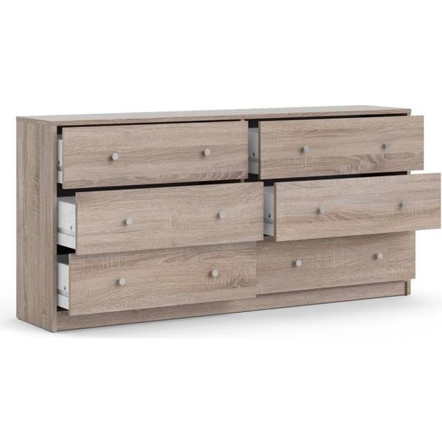 May White 6 Drawer Wide Chest