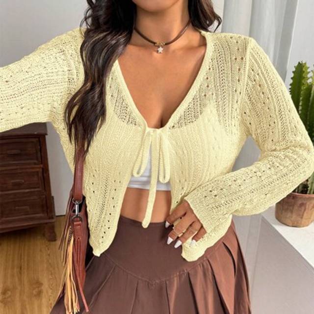 SHEIN Plus Size Solid Color Linen Blend Lightweight Cardigan For Spring/Summer