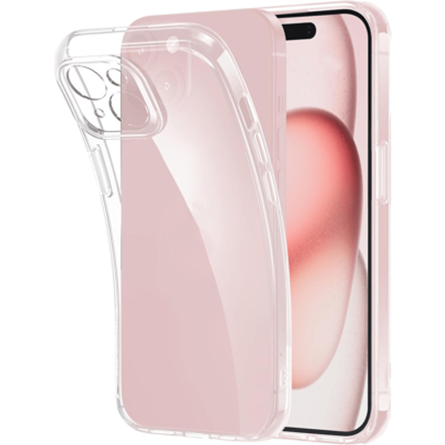 SHEIN Clear Phone Case Ultra Thin Silicone Soft Case Compatible With Iphone 16 15 14 13 12 11 Pro Max Plus Mini,Clear Transparent Back Cover Case Compatible