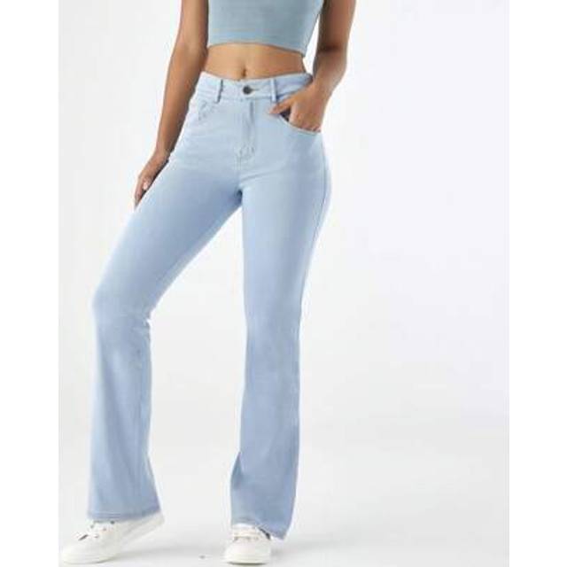 SHEIN Women&#39;s Stretchy Straight Leg Jeans Tummy Control Clasical High Waisted Stretchy Casual Denim Pants Baggy Trousers