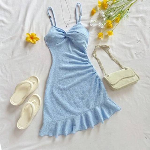 Soleia Spring/Summer Casual Vacation, Western Beach, Wedding Guest, Graduation, Brunch Elegant Bohemian Tropical Sleeveless Mini Dress With Textured Knit, Tw