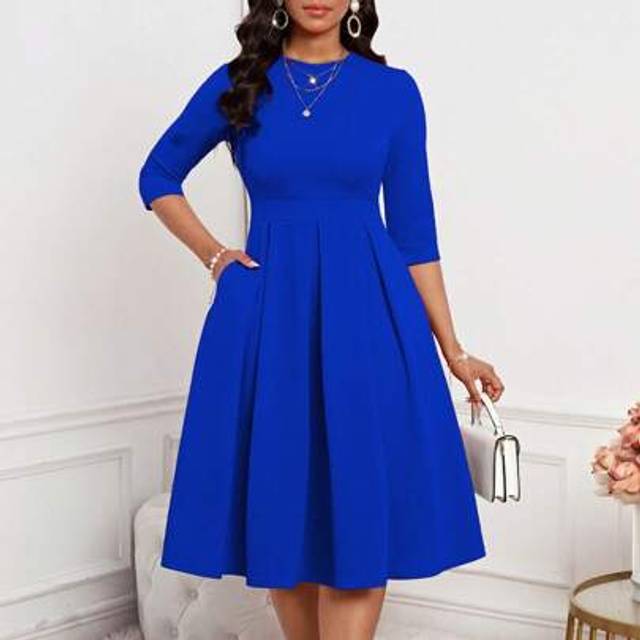 SHEIN Spring, Summer, Autumn And Winter Elegant Office Party New Year Ladies Dresses,Business Casual Woman