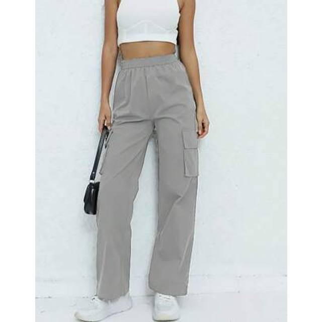 SHEIN Women&#39;s Cargo Joggers Lightweight Quick Dry Elastic Trousers Athletic Workout Lounge Casual Outdoor