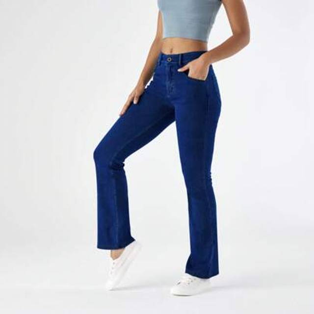 SHEIN Women&#39;s Stretchy Straight Leg Jeans Tummy Control Clasical High Waisted Stretchy Casual Denim Pants Baggy Trousers