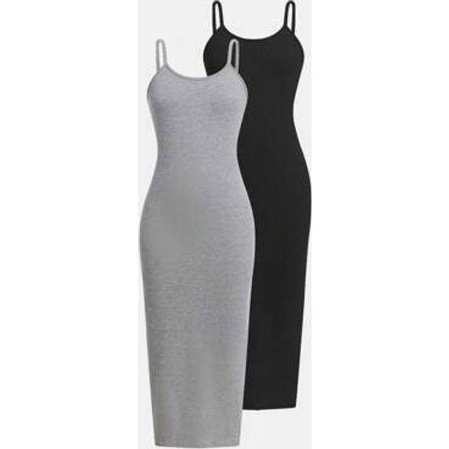SHEIN Holiday,Summer,TravelTween Girls Slip Dress, All-Match Casual Versatile Dress, Suitable For School, Casual, Vacation Wear, Girls&#39; Delicate Clothing, P
