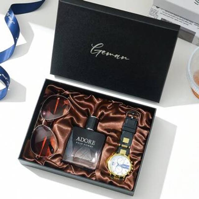 SHEIN Holiday Gift Set For Friends & Family, Men&#39;s Watch Gift Set, Great For Valentine&#39;s Day, Father&#39;s Day, Teacher&#39;s Day, Birthday, Back To School, Graduat