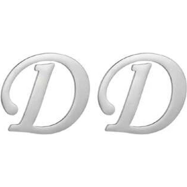 SHEIN Custom A-Z Initial Big Ear Design Personalized Designer Name Earrings For Women, Stainless Steel Punk Jewelry Gift