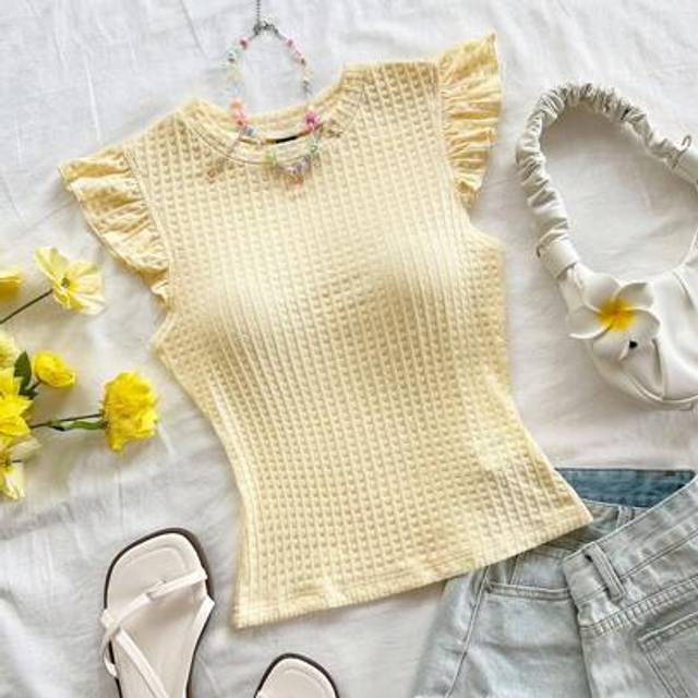 Soleia Cream Yellow Casual Vacation Western Beach Wedding Guest Outfit Graduation Brunch Dress, St. Patrick&#39;s Day Spring Break Easter Music Festival Elegant