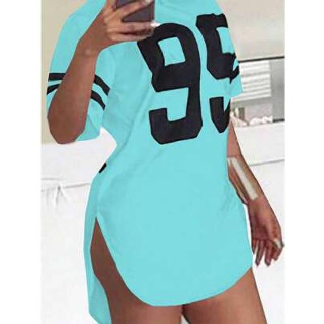 VaVaBold Digital Print Striped Patterned T-Shirt Graphic Tees Women Tops