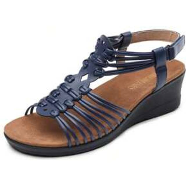 SHEIN DREAM PAIRS Womens Wedge Sandals Gladiator Woven Strappy Open Toe Sandals Low Heel Summer Shoes