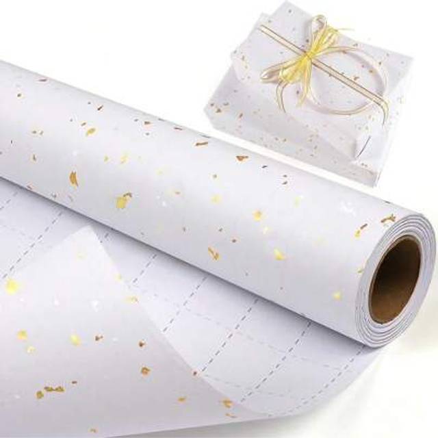 SHEIN 1roll-Matte Metal Wrapping Paper, Wedding Wrapping Paper, Halloween Solid-Color Paper, Gift Wrapping Paper, Perfectly Suitable For Weddings, Valentine