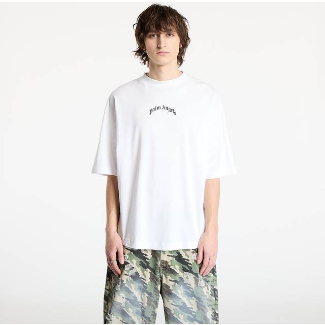 PALM ANGELS Gothic Oversized T-Shirt - White