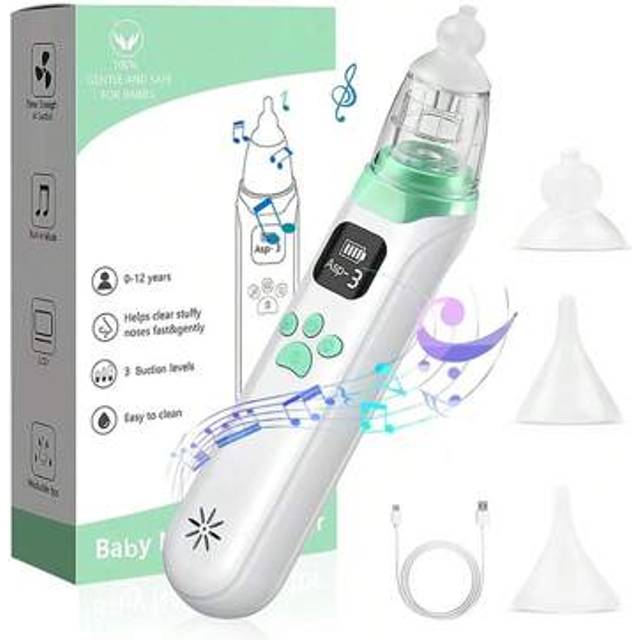 SHEIN Electric Nose Vacuum Cleaner, Baby Nasal Aspirator With Anti-Backflow Design For Nasal Mucus & Booger Cleaning