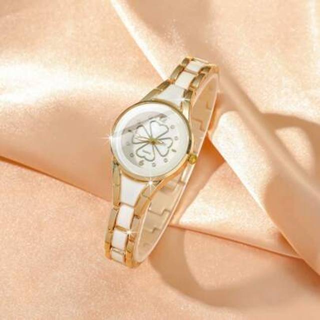 SHEIN 1pc Fashion Quartz Wristwatch With Round Arabic Numeral Dial & Steel Strap, Suitable For Teenagers, Birthday, Anniversary, Children Festivals Gift