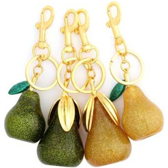 SHEIN 1pc Lovely & Delicious Luxury Pear Keychain Bag Pendant Versatile Bag Accessory Creative Green Apple Pear Fruit Keychain Best Gift For Women Girls Y2K