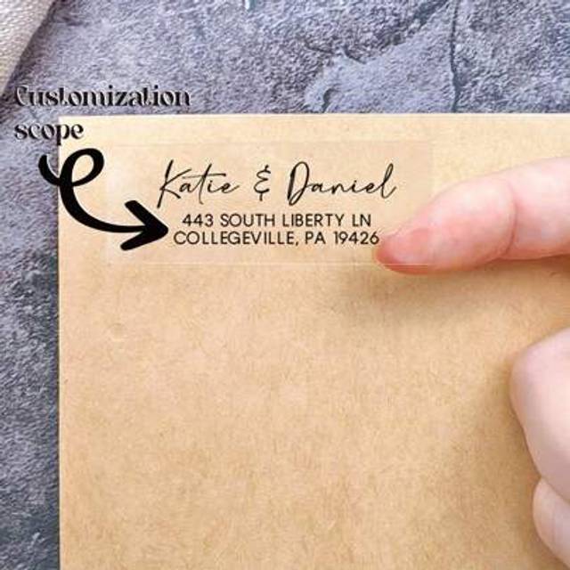 SHEIN 6*3cm 60/100/200/300/400pcs CLEAR Address Labels,Stick On Address Labels,Company Address Sticker,Family Address Sticker - Mailing Stickers, Transparen
