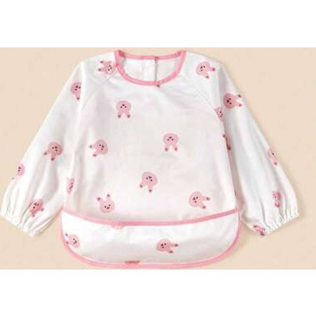 SHEIN Infant Long Sleeve Bib, Baby Feeding & Painting Protective Smock