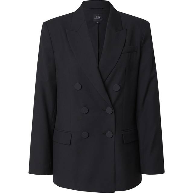 Double-breasted twill jacket