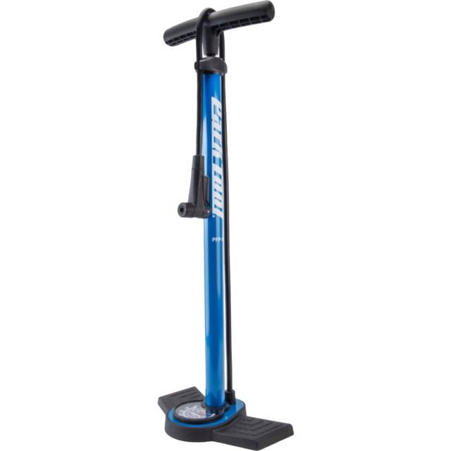Park Tool Track Pump - PFP-10 - Home Mechanic Floor Pump Blue / Black