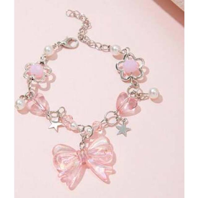 SHEIN 1pc Child Elegant Cute Handcraft Star Bow Pendant Bracelet, Sister Friendship Gift