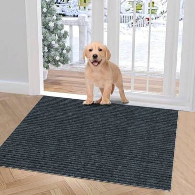 SHEIN Versatile Non-Slip Door Mat - Waterproof, Dustproof & Sandproof Stain-Resistant Indoor/Outdoor Entrance Mats For Living Rooms, Bedrooms, Bathrooms, Ki