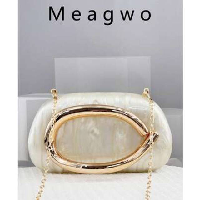 SHEIN New European & American Women Asymmetrical Acrylic Box Handbag, Unique Shell Shape Classic Round Clutch, Fashion Wedding/Party Purse, Elegant Shell Ba