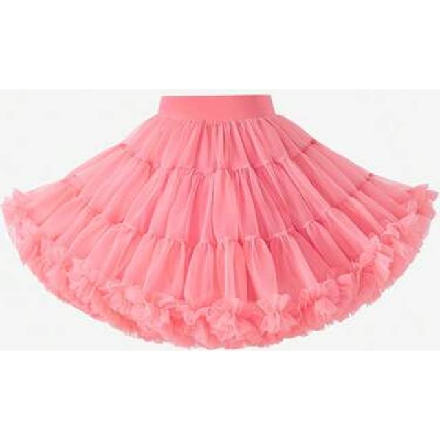 SHEIN Plus Size Girls Casual Elegant Cute Tutus Mesh Puffy Skirt