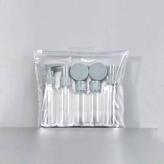SHEIN 10pcs/Set Travel Bottle Sets, Refillable, Portable, Leak-Proof, Travel Sample Packaging, Suitable For Shower Gel, Shampoo, Skin Care Products, Cosmeti