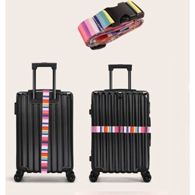SHEIN 1PC Travel Luggage Strap Adjustable Password Lock Packing Belt Baggage Secure Lock Anti-theft Luggage Strap Bundling Belt Packing for Student Luggage