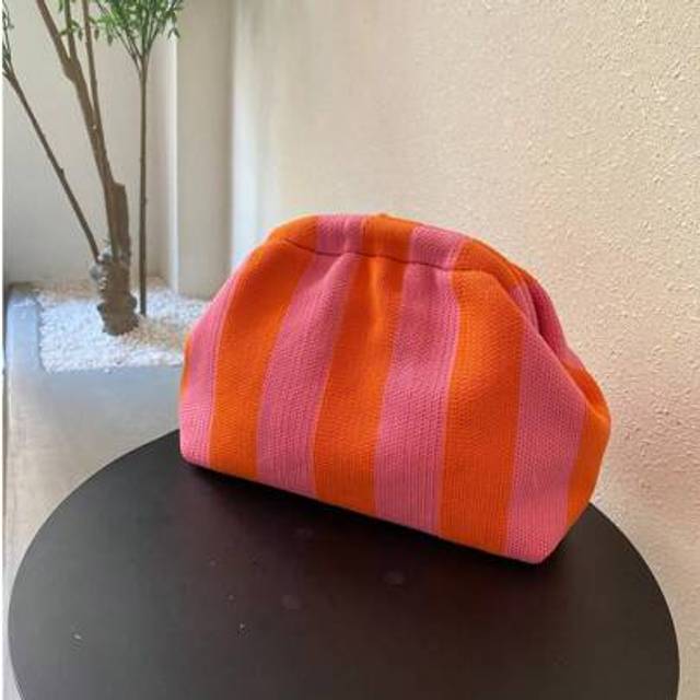 SHEIN Vintage Patchwork Striped Clutch Bag, Classic Holiday Style, Beach Necessities,Beach Essentials,Beach Stuff & Summer Essentials, Newest Holiday Bag