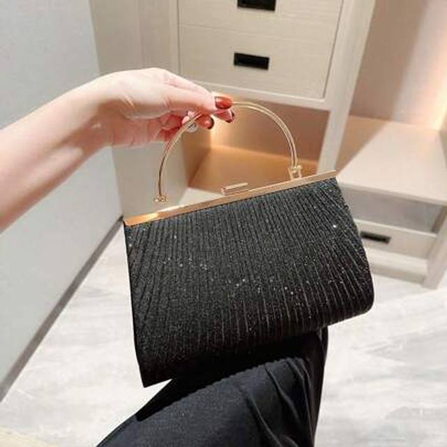 SHEIN Glitter Clutch Bags For Women Handbags Shoulder Bags Sparkly Evening Bags Sequin Bag For Wedding, Party, Date, Prom
