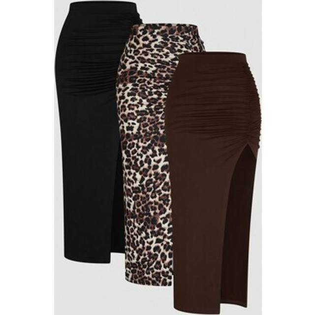 Sweetra Plus Size Simple Casual Everyday Wear Skirt