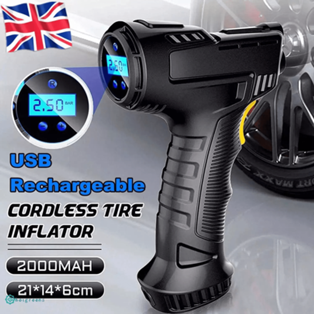 SHEIN Car Tyre Inflator Pump Cordless Pump 12V Electric Car Tire Air Compressor Pump,Tyre Inflator,Air Pump,Electric Pump