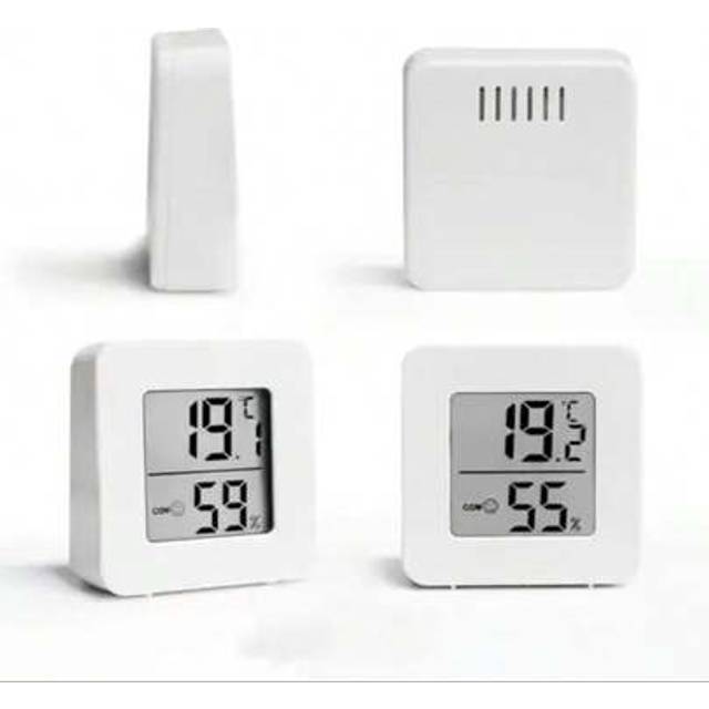 SHEIN 1/2/4pcs Mini Indoor Hygrometer Thermometer, Digital Room Temperature Humidity Monitor With LCD Display, Compact & Portable For Home, Office, Greenhou