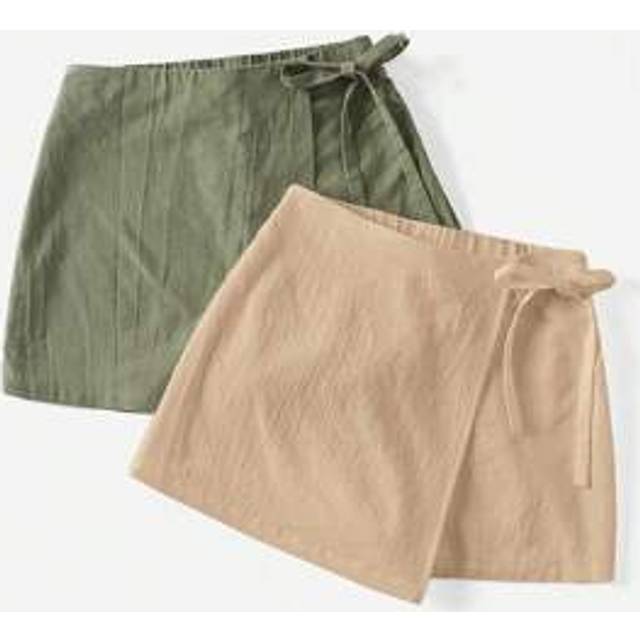 SHEIN Plus Size Women&#39;s Short Culottes, Shorts 2 Pieces, Black Shorts, Military Shorts, Linen Shorts, Summer Shorts, Casual Holiday Women&#39;s Wear, Culottes,M