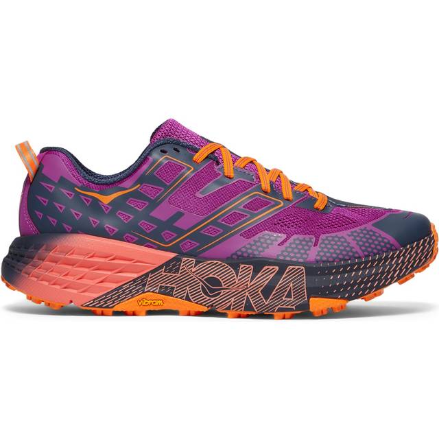Hoka Speedgoat 2 Low Trainers Wild Flower Electric Tangerine In Multi, 11